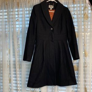 Black Recycled Wool Coat H&M